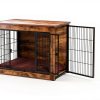 Bigrab Furniture Dog Crate Durable Wooden Pet Crate Table-4