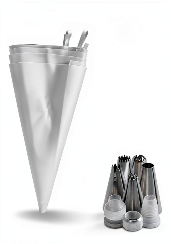 Prestee Piping Bags Set Reusable TPU Decorating Kit-2