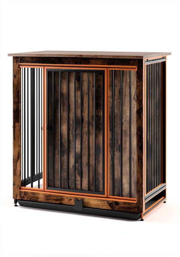 Feandrea Dog Crate Furniture Style Sturdy Side Table-2