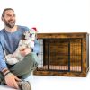 Bigrab Furniture Dog Crate Durable Wooden Pet Crate Table-6