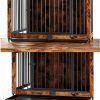 Feandrea Dog Crate Furniture Style Sturdy Side Table-5