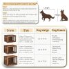 Bigrab Furniture Dog Crate Durable Wooden Pet Crate Table-5