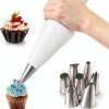 USHYIMJT Cotton Pastry Bag Flower Tip Baking Kit-6