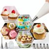 USHYIMJT Cotton Pastry Bag Flower Tip Baking Kit-3