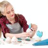 Kasmoire Pastry Bags Plastic Blue Cake Decorating Kit-6