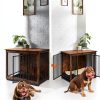 Feandrea Dog Crate Furniture Style Sturdy Side Table-4