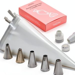 Prestee Piping Bags Set Reusable TPU Decorating Kit-0