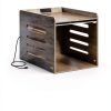 Feandrea Dog Crate Furniture with Charging Station End Table-5