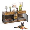 GarveeHome Dog Crate Furniture Multi Functional Storage-2