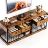GarveeHome Dog Crate Furniture Multi Functional Storage-4
