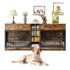 GarveeHome Dog Crate Furniture Multi Functional Storage-0