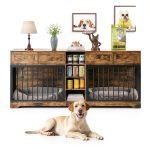 GarveeHome Dog Crate Furniture Multi Functional Storage-0