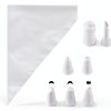 Weetiee Disposable Piping Bags Transparent Plastic-1