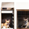 Feandrea Dog Crate Furniture with Charging Station End Table-4