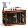 Gardner Pet Dog Crate Furniture Style Rustic Grey Brown-5