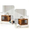 Bigrab Furniture Dog Crate Durable Wooden Pet Crate Table-3