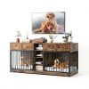 GarveeHome Dog Crate Furniture Multi Functional Storage-6