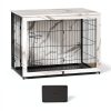 Megidok Furniture-Style Dog Crate for Small Medium Large-5