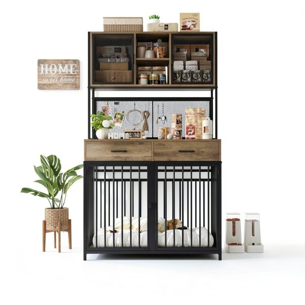 HITHOS Dog Crate Furniture for Large Pets-1