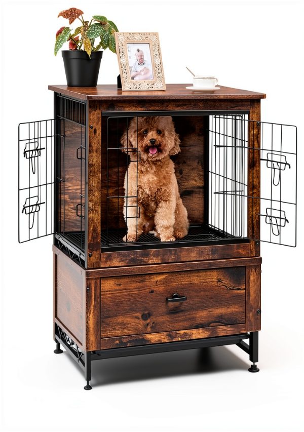 Dog Crate Feandrea Particleboard Furniture Style-8