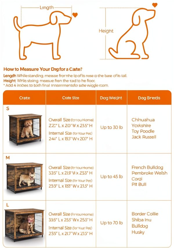 Dog Crate Feandrea Particleboard Furniture Style-7