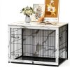 Megidok Furniture-Style Dog Crate for Small Medium Large-7
