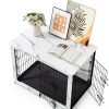 Megidok Furniture-Style Dog Crate for Small Medium Large-4