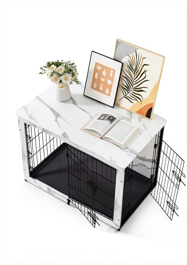 Megidok Furniture-Style Dog Crate for Small Medium Large-4