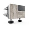 Yaheetech Dog Crate Side Table Rustic Metal Design-7