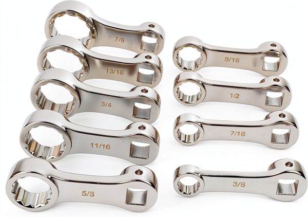 Torque Adapter Set 9-Piece CZXCTK 12-Point End Chrome Steel 3/8 Drive-7