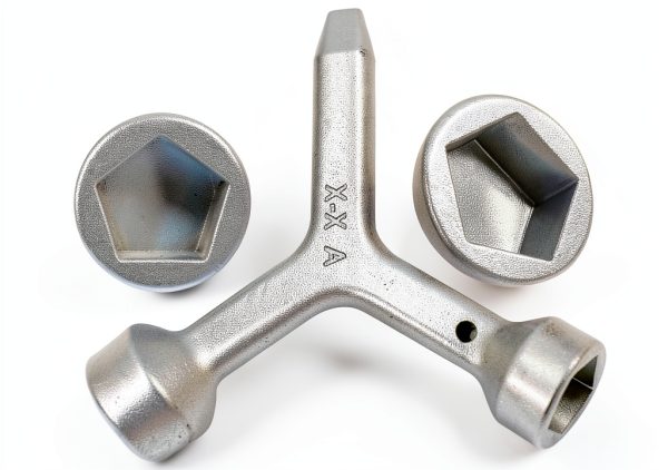 Meter Curb Box Key Rsoise Triangular Wrench Polished Carbon Steel MKF2-0