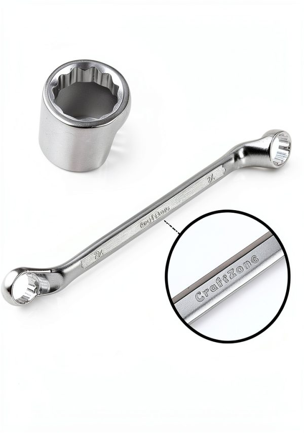 Metric Wrench Set 9PC 6-24mm 75° Double Offset Box-End by Uni Hosen-2