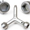 Meter Curb Box Key Rsoise Triangular Wrench Polished Carbon Steel MKF2-6