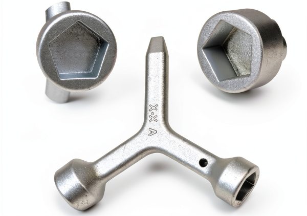 Meter Curb Box Key Rsoise Triangular Wrench Polished Carbon Steel MKF2-6