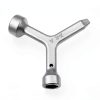 Meter Curb Box Key Rsoise Triangular Wrench Polished Carbon Steel MKF2-2