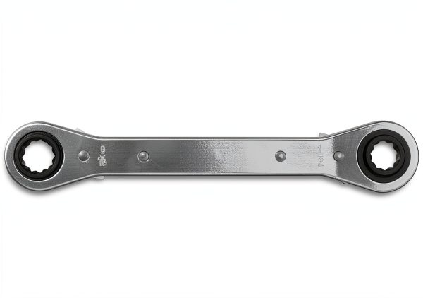 Klein Tools 4-In-1 Box Wrench Ratcheting 4-Size Set with Chrome Finish-1