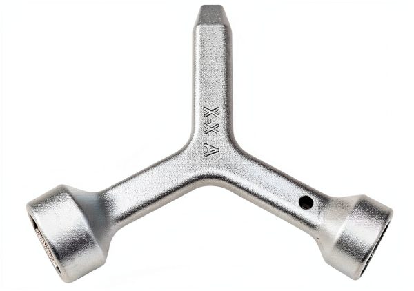 Meter Curb Box Key Rsoise Triangular Wrench Polished Carbon Steel MKF2-1