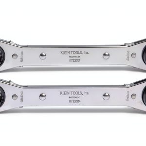 Klein Tools 4-In-1 Box Wrench Ratcheting 4-Size Set with Chrome Finish-0