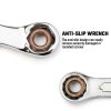 Duratech 7-Piece Anti Slip Offset Box Wrench Set – CR V Steel, 50-1