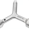 Meter Curb Box Key VIDABTE Wrench MKF2 Silver Triangular Handle-2