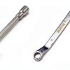 uxcell 10mm Metric L Shaped Angled and Double Box End Wrench Set,High Carbon Steel Hex Socket and Chrome Plated Double Ring Wrench-2