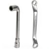 uxcell 10mm Metric L Shaped Angled and Double Box End Wrench Set,High Carbon Steel Hex Socket and Chrome Plated Double Ring Wrench-1
