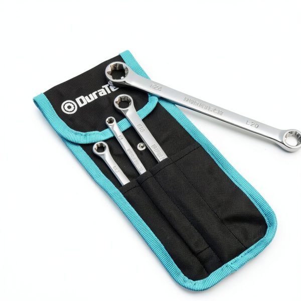DURATECH 4-Piece E-Torx Wrench Set, Double Box End Wrench Set, CR-V Steel, Including E6*E8, E10*E12, E14*E18 and E20*E24, Organized in Pouch-5