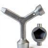 Meter Curb Box Key VIDABTE Wrench MKF2 Silver Triangular Handle-5