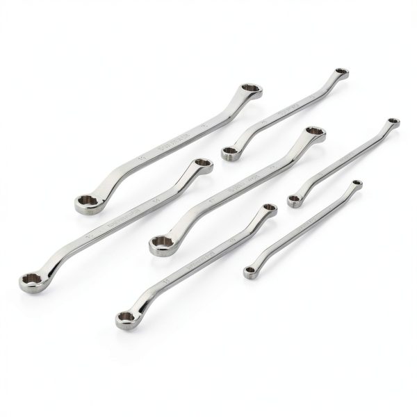 Duratech 7-Piece Anti Slip Offset Box Wrench Set – CR V Steel, 50-3