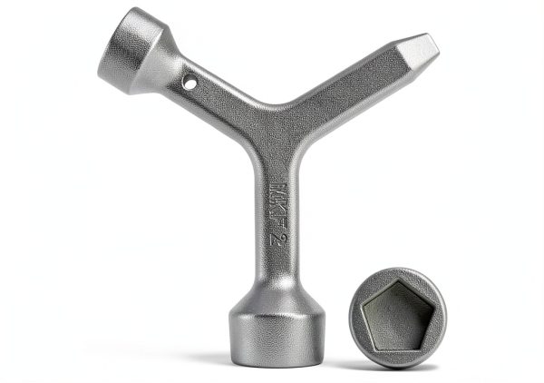 Meter Curb Box Key VIDABTE Wrench MKF2 Silver Triangular Handle-0