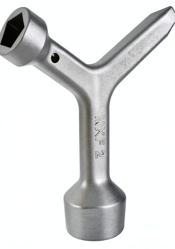Meter Curb Box Key VIDABTE Wrench MKF2 Silver Triangular Handle-1