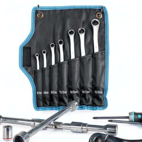 Duratech 7-Piece Anti Slip Offset Box Wrench Set – CR V Steel, 50-6