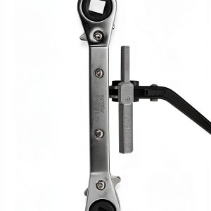Uniweld 70074 Offset Ratchet Box-End Wrench with DHVA Hex Adapter-0