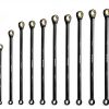 WORKPRO Extra Long Ratcheting Wrench Set, 10-Piece Anti-Slip Double Box Wrenches Set, Metric 8-19 mm, 72-Teeth, Cr-V Steel and Black Electrophoretic Coating Wrenches with Rolling Pouch-4